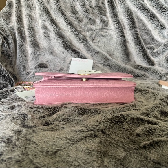 Chanel Wallet on Chain WOC Pick Me Up 22S Pink AP2804 B08299 NH622 Brand New - Picture 7 of 9